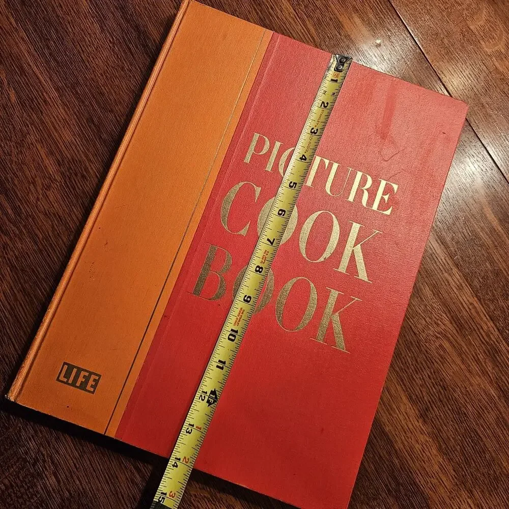 1958 LIFE Picture Cookbook Mid-century MCM Color Photos 1st Edition 14x10.5